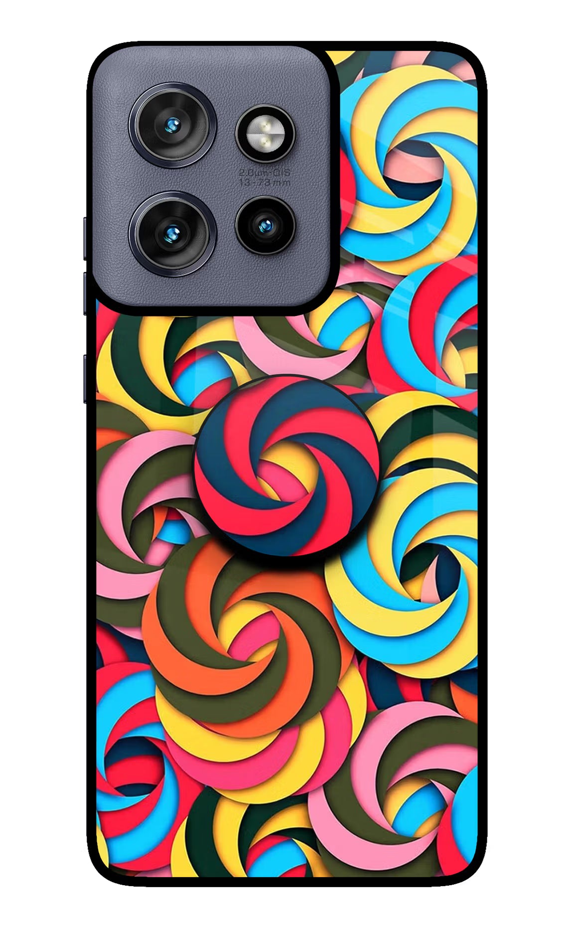 Spiral Pattern Moto Edge 50 Neo Pop Case by Casekaro