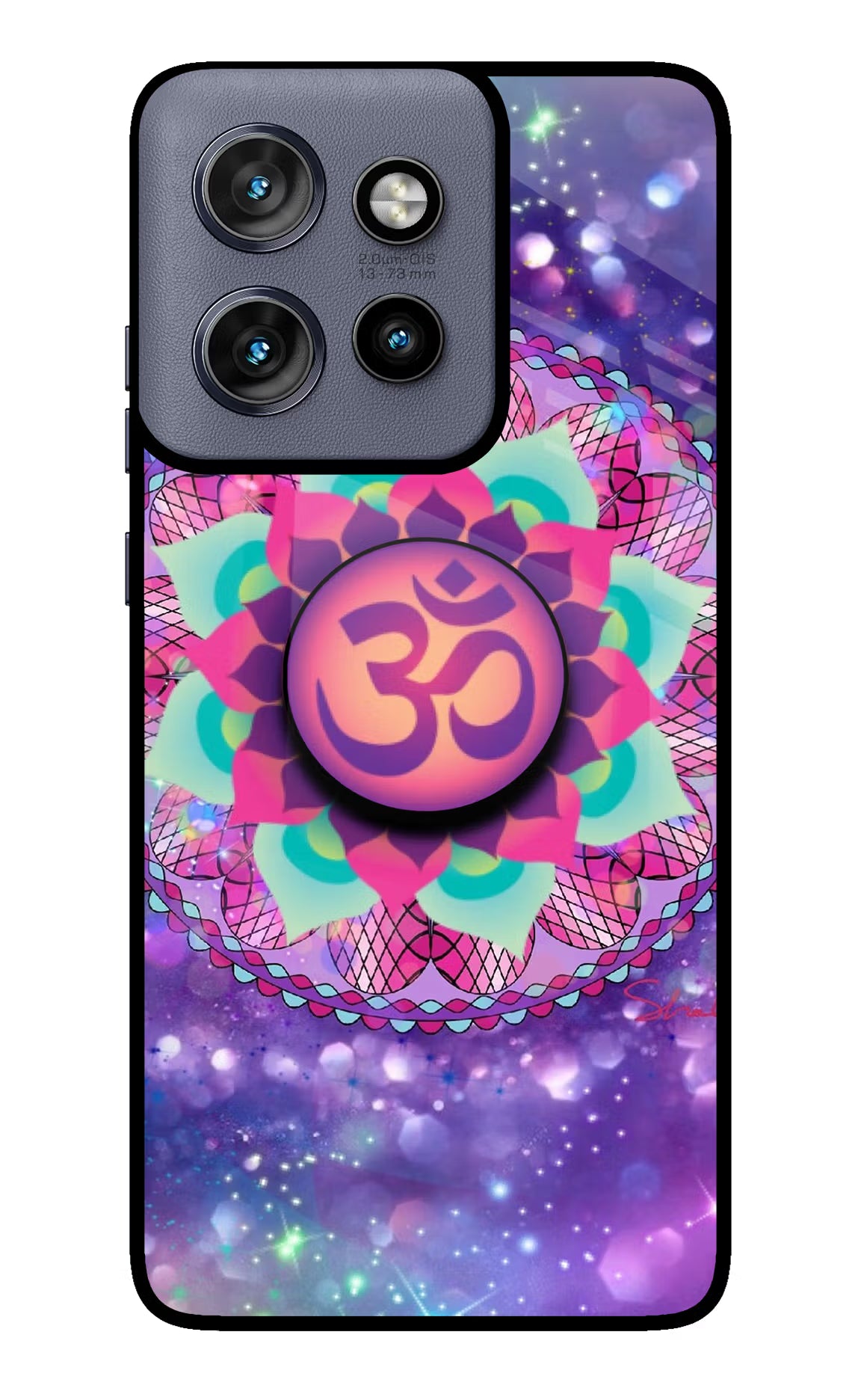 Om Purple Moto Edge 50 Neo Pop Case by Casekaro