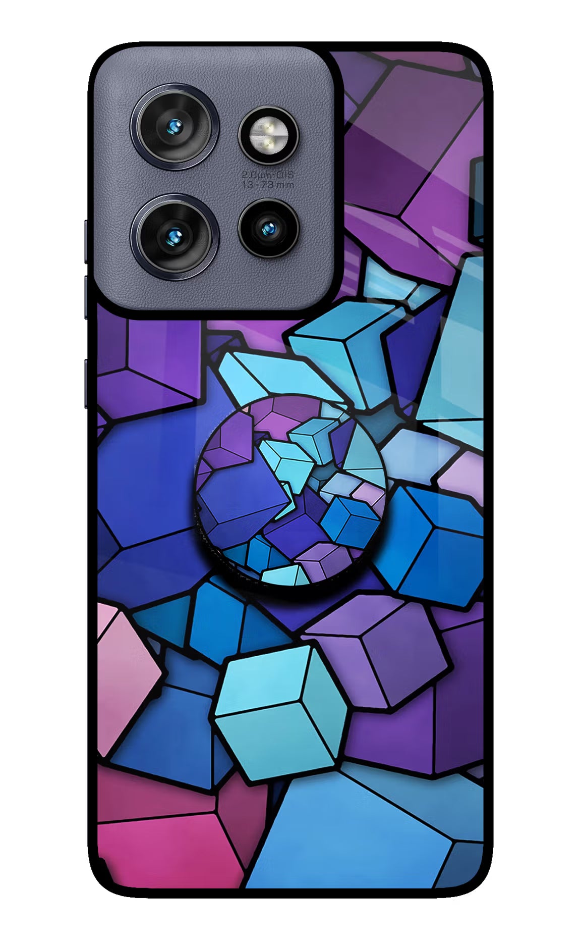 Cubic Abstract Moto Edge 50 Neo Pop Case by Casekaro