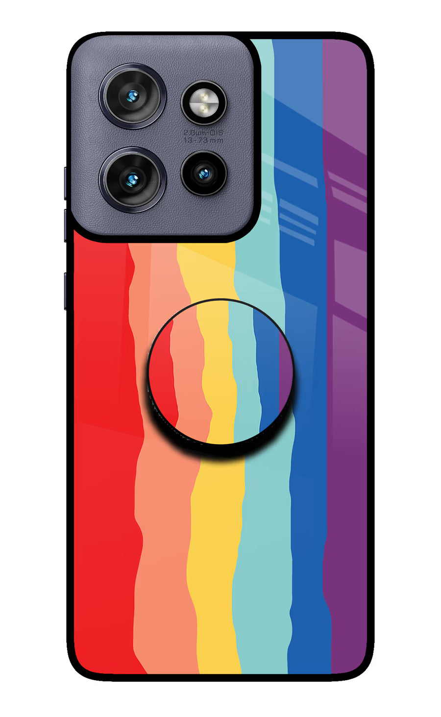 Rainbow Moto Edge 50 Neo Pop Case, Glass case
