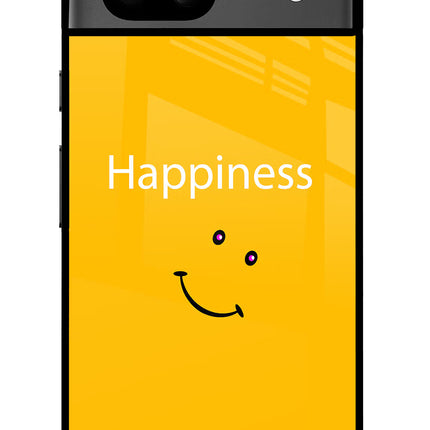 Happiness With Smiley Google Pixel 8A Glass Case