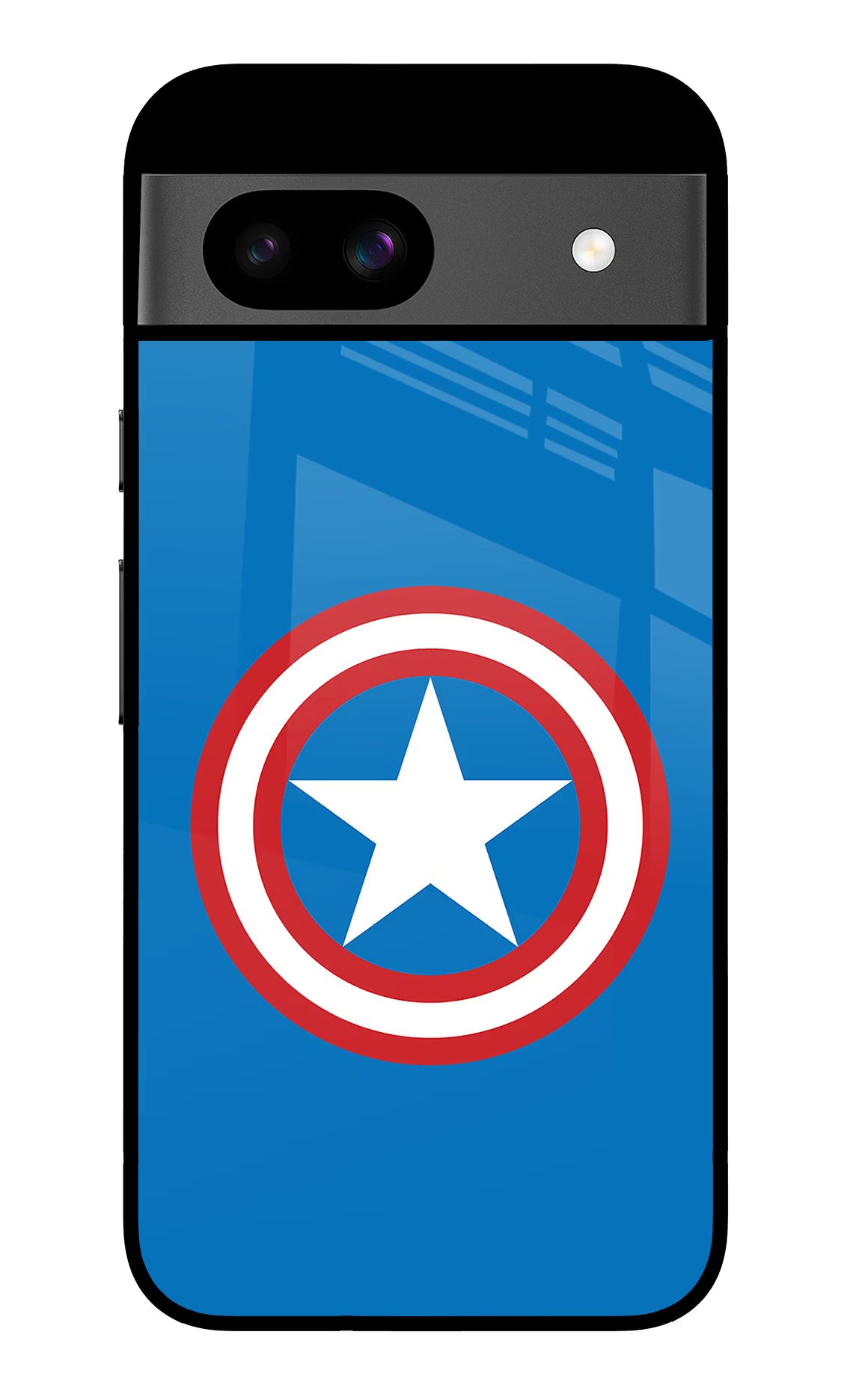 Captain America Logo Google Pixel 8A Glass Case