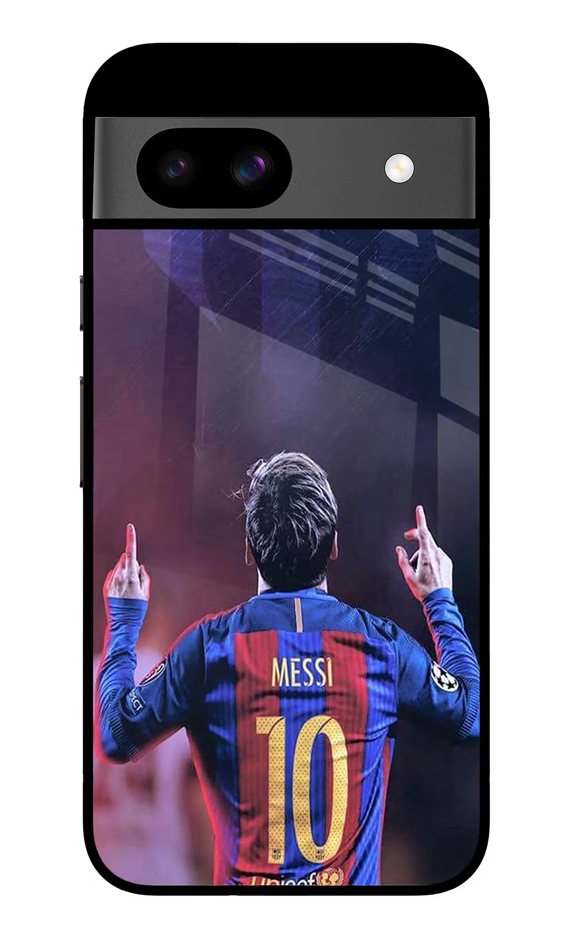 Messi Google Pixel 8A Glass Case Back Cover by Casekaro