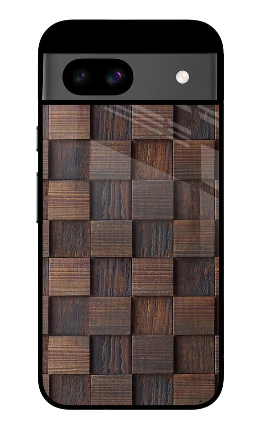 Wooden Cube Design Google Pixel 8A Glass Case