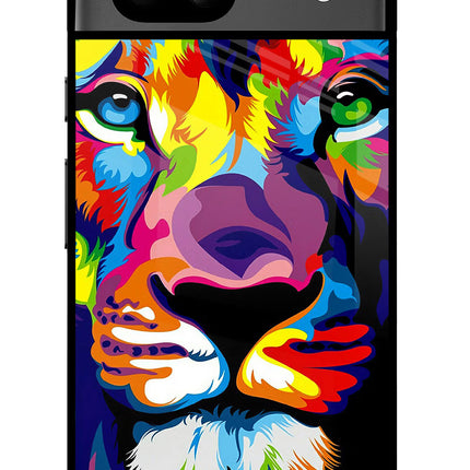 Lion Google Pixel 8A Glass Case