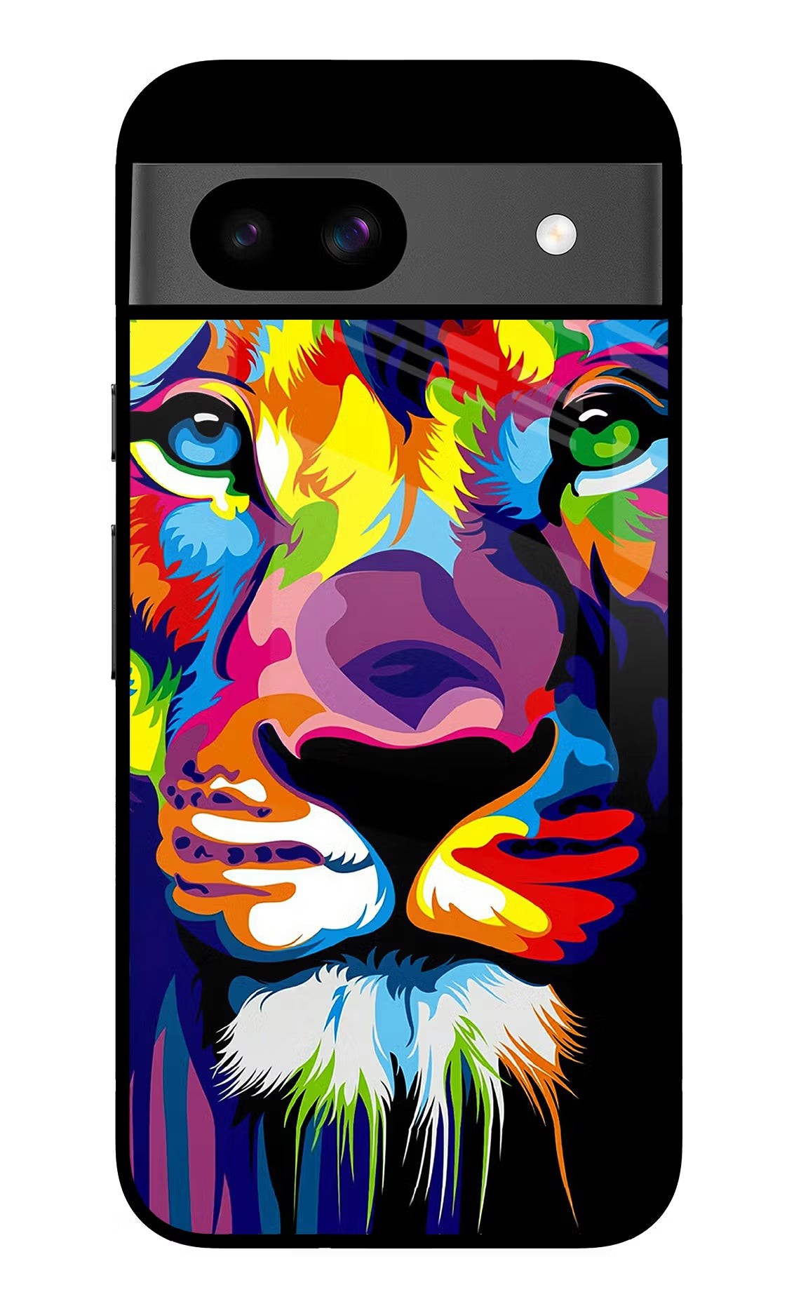 Lion Google Pixel 8A Glass Case Back Cover by Casekaro