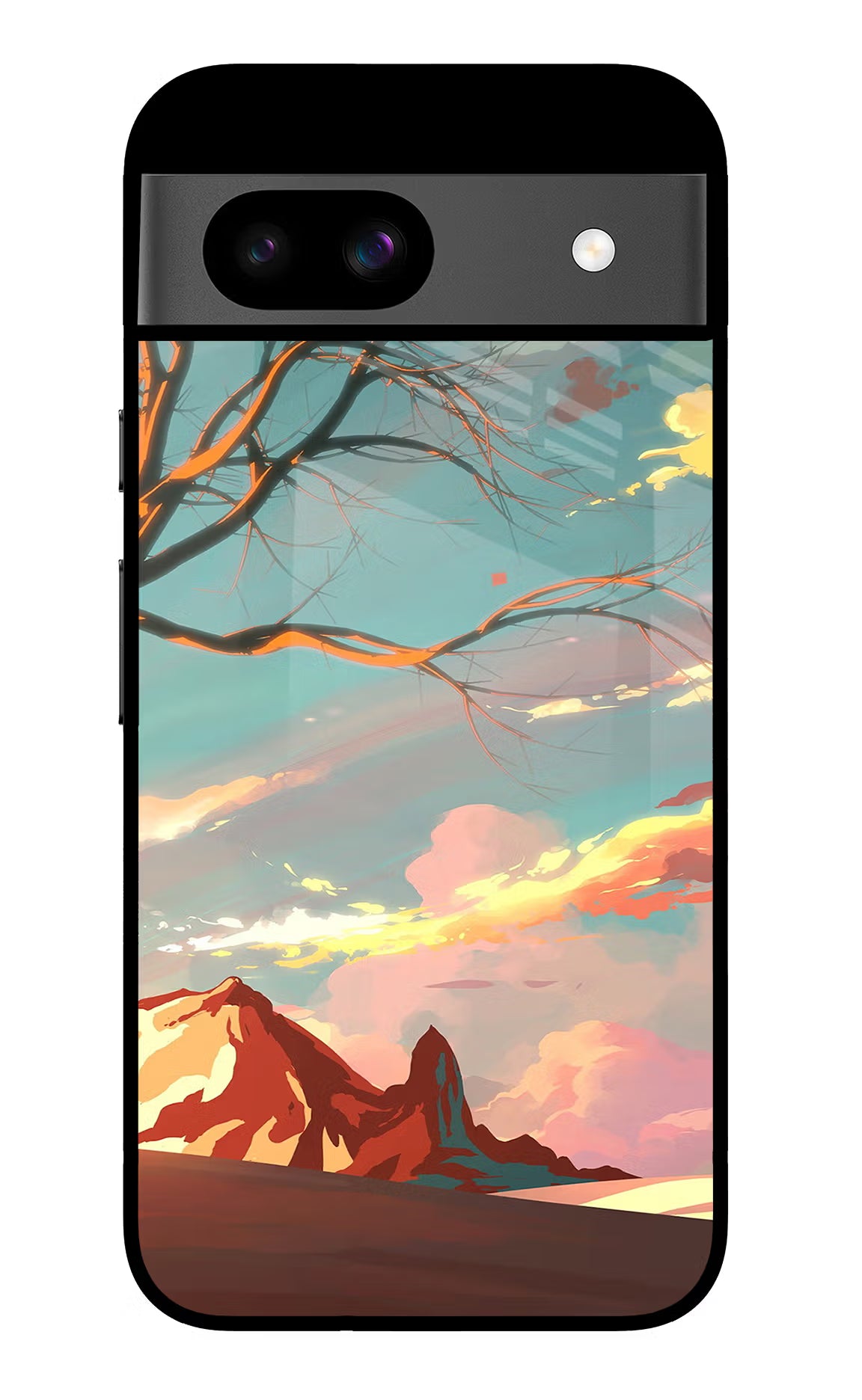 Scenery Google Pixel 8A Glass Case Back Cover by Casekaro