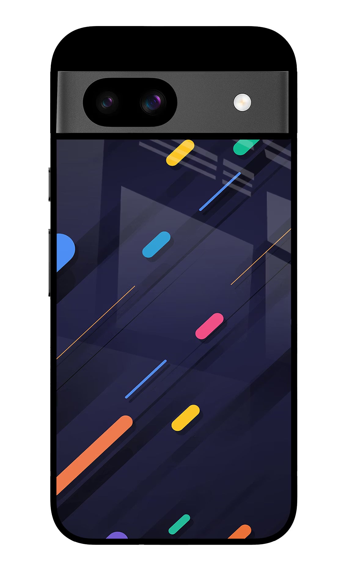 Abstract Design Google Pixel 8A Glass Case