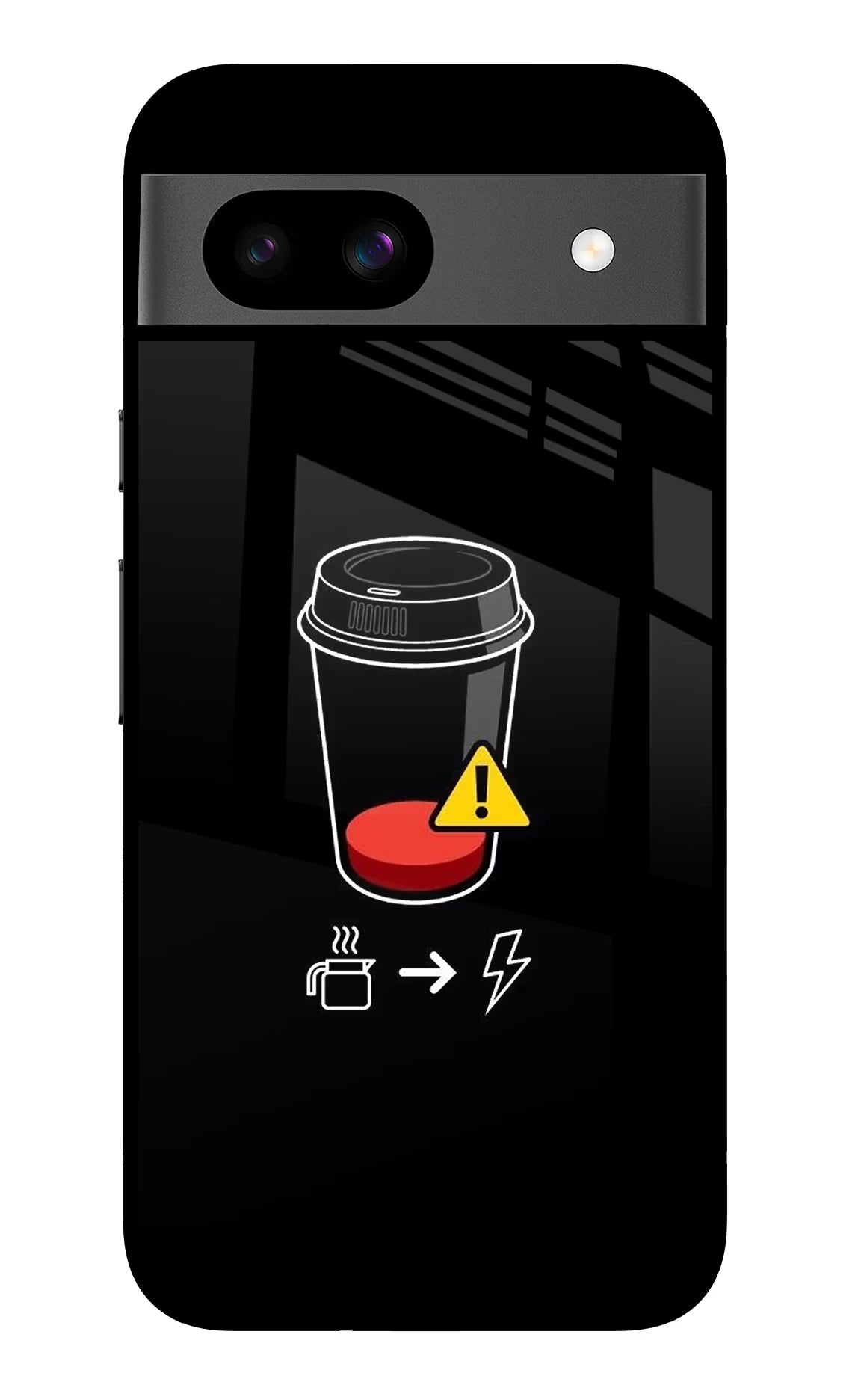 Coffee Google Pixel 8A Glass Case Back Cover by Casekaro