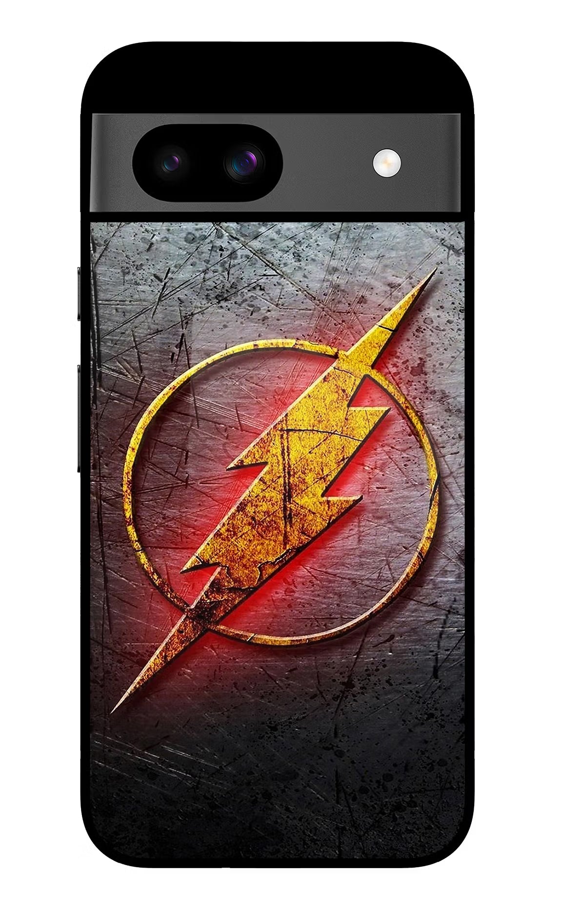 Flash Google Pixel 8A Glass Case Back Cover by Casekaro