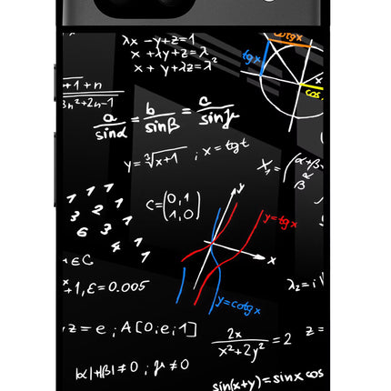 Mathematics Formula Google Pixel 8A Glass Case Back Cover by Casekaro