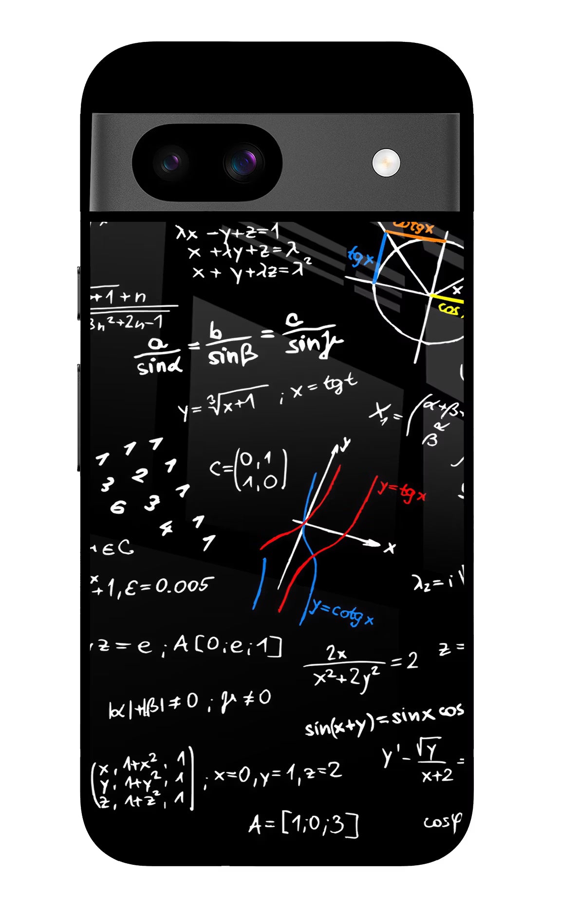 Mathematics Formula Google Pixel 8A Glass Case Back Cover by Casekaro