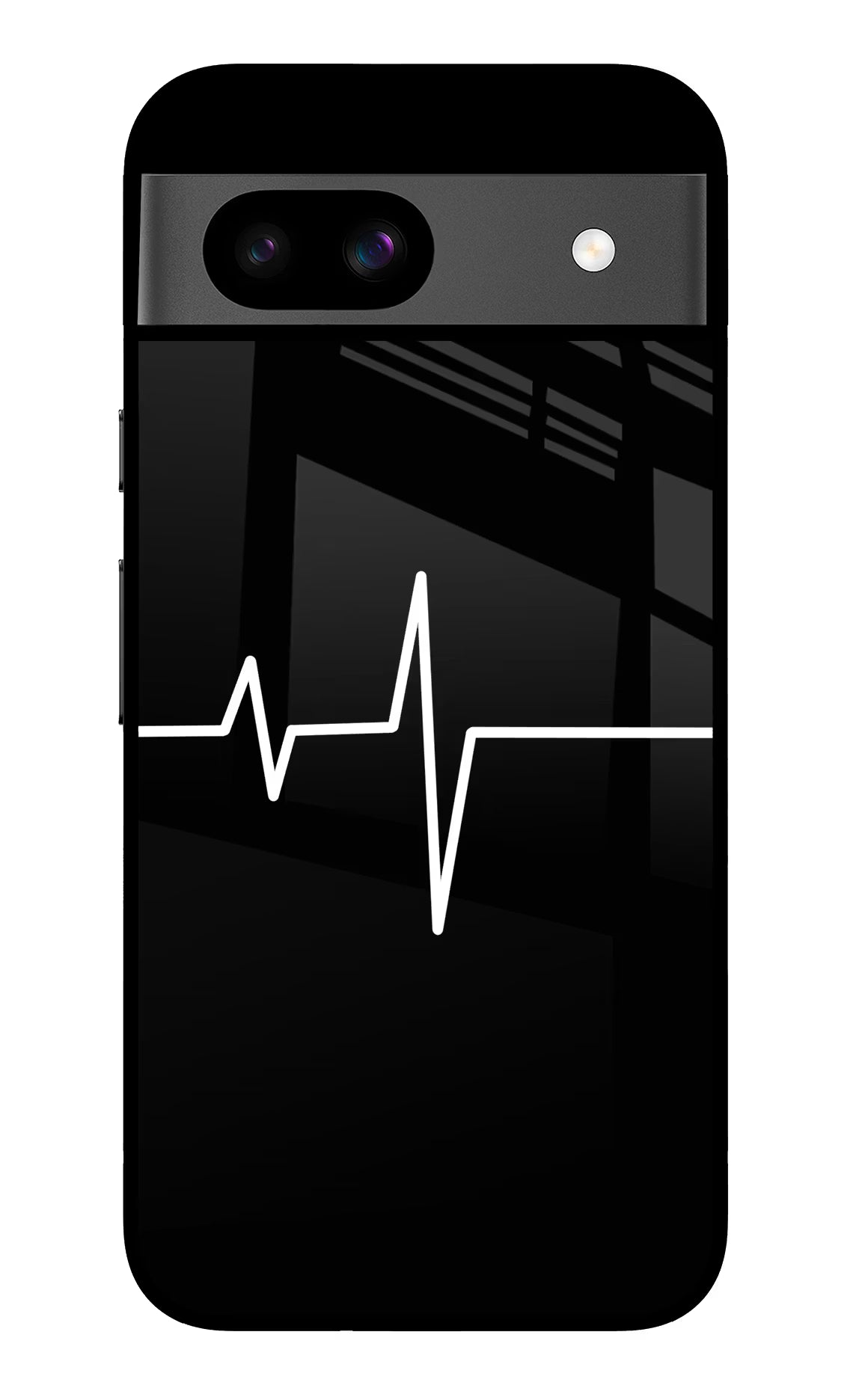 Heart Beats Google Pixel 8A Glass Case Back Cover by Casekaro