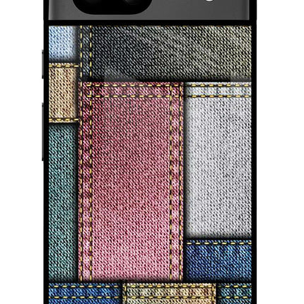 Multicolor Jeans Google Pixel 8A Glass Case