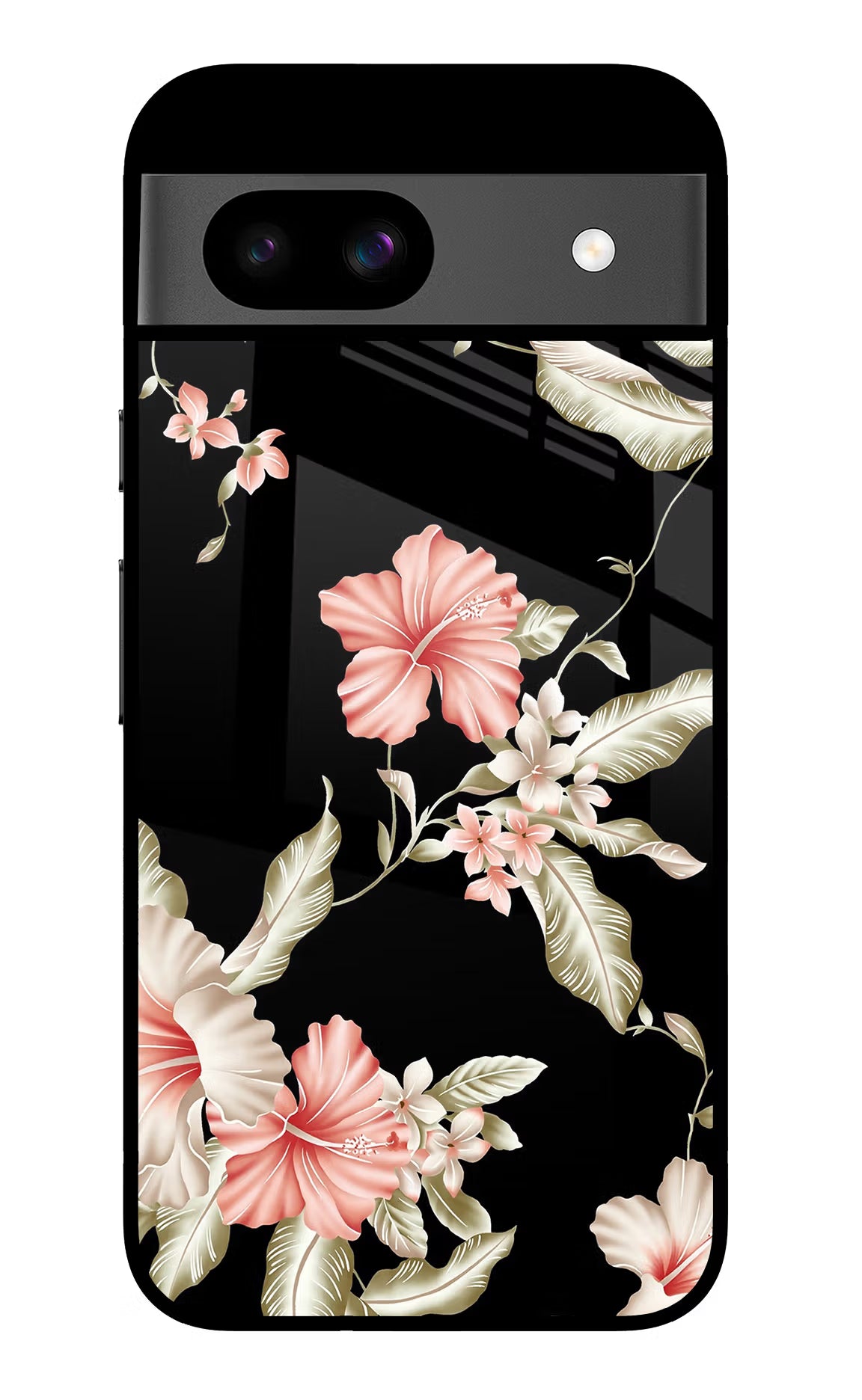 Flowers Google Pixel 8A Glass Case Back Cover by Casekaro