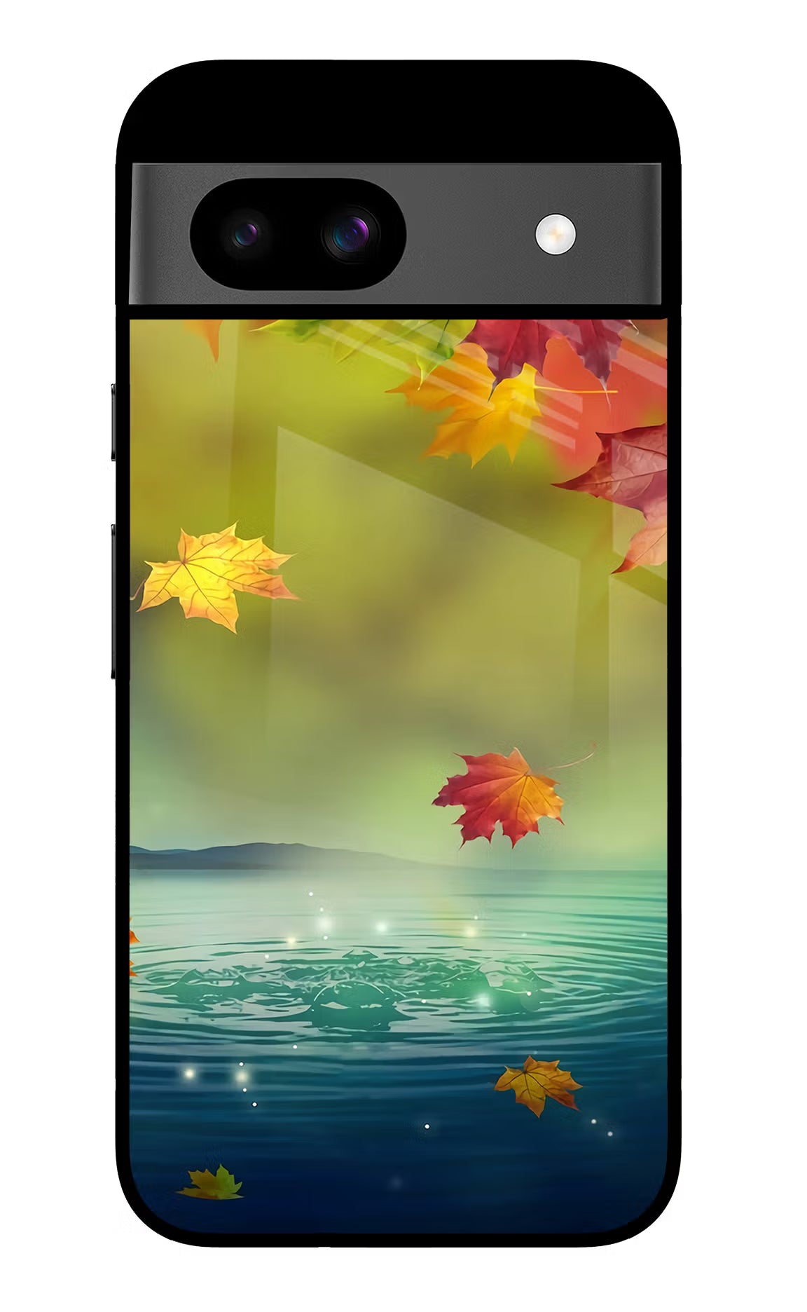 Flowers Google Pixel 8A Glass Case Back Cover by Casekaro