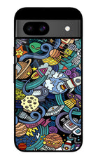 Space Abstract Google Pixel 8A Glass Case