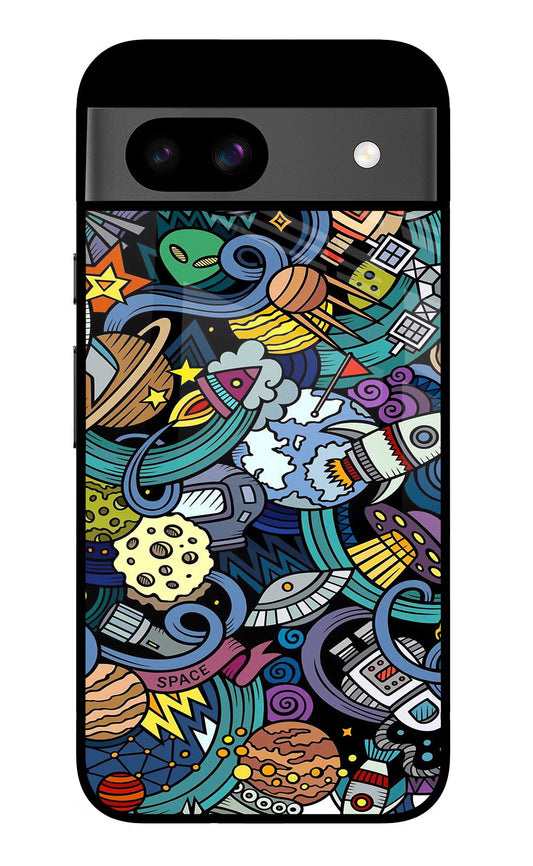 Space Abstract Google Pixel 8A Glass Case