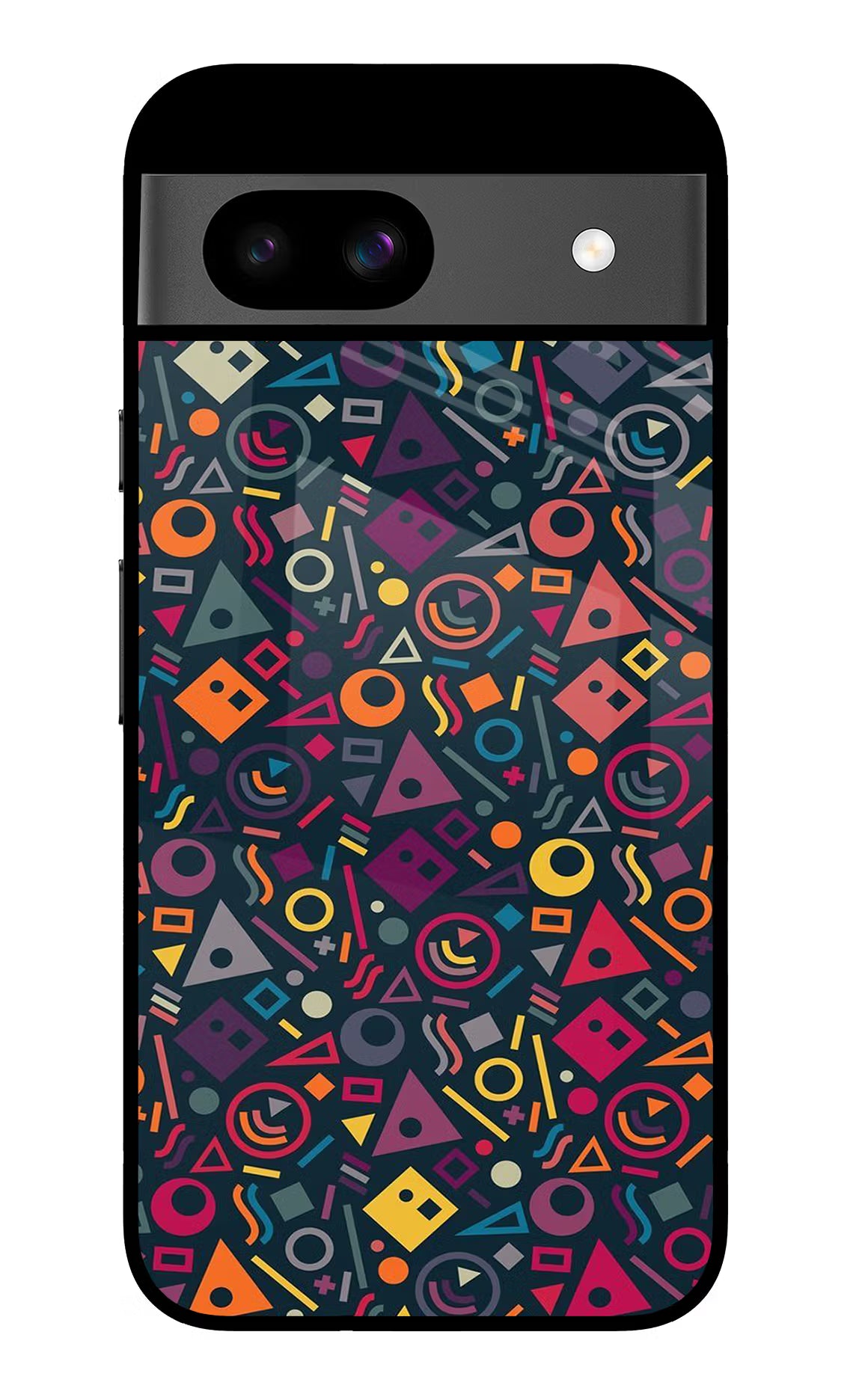 Geometric Abstract Google Pixel 8A Glass Case Back Cover by Casekaro