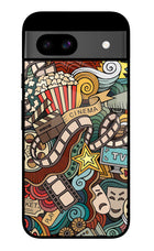 Cinema Abstract Google Pixel 8A Glass Case