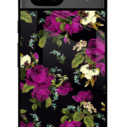 Flowers Google Pixel 8A Glass Case