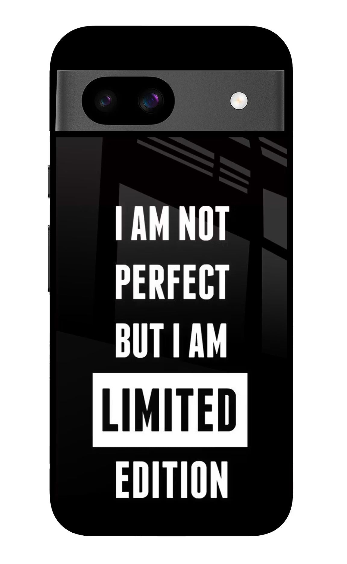 I Am Not Perfect But I Am Limited Edition Google Pixel 8A Glass Case Back Cover by Casekaro