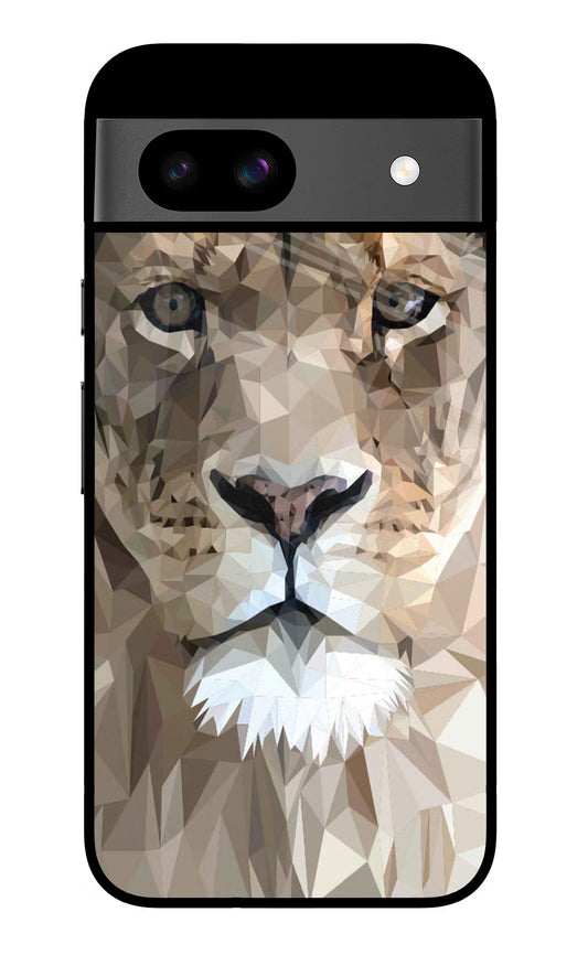 Lion Art Google Pixel 8A Glass Case