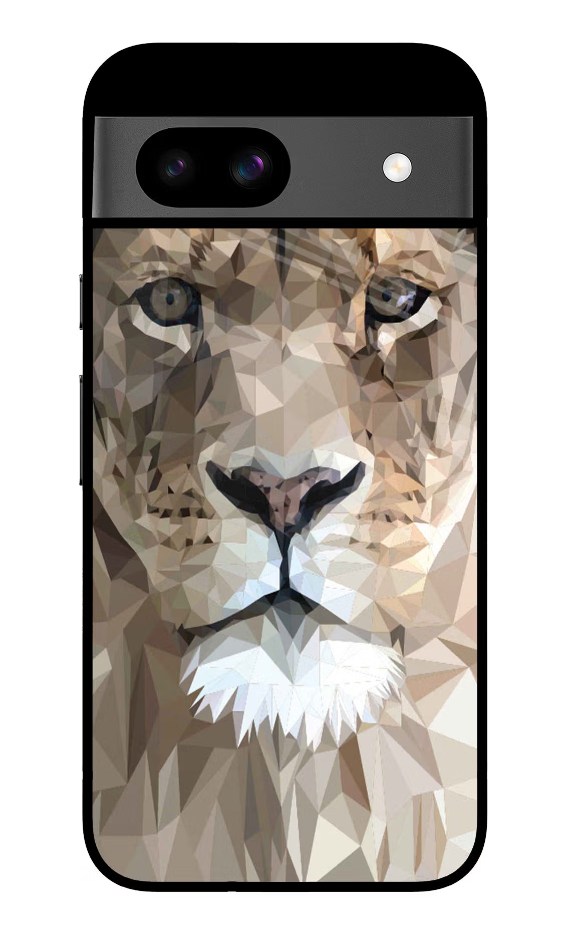 Lion Art Google Pixel 8A Glass Case Back Cover by Casekaro