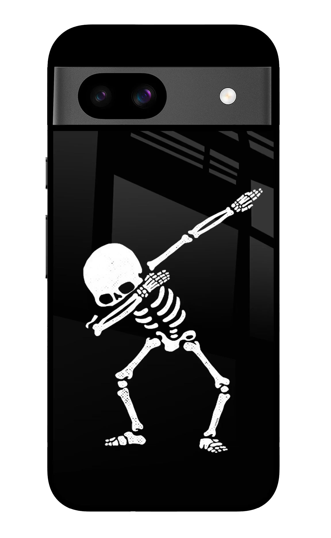Dabbing Skeleton Art Google Pixel 8A Glass Case