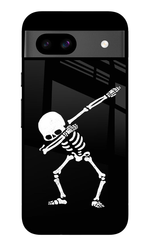 Dabbing Skeleton Art Google Pixel 8A Glass Case