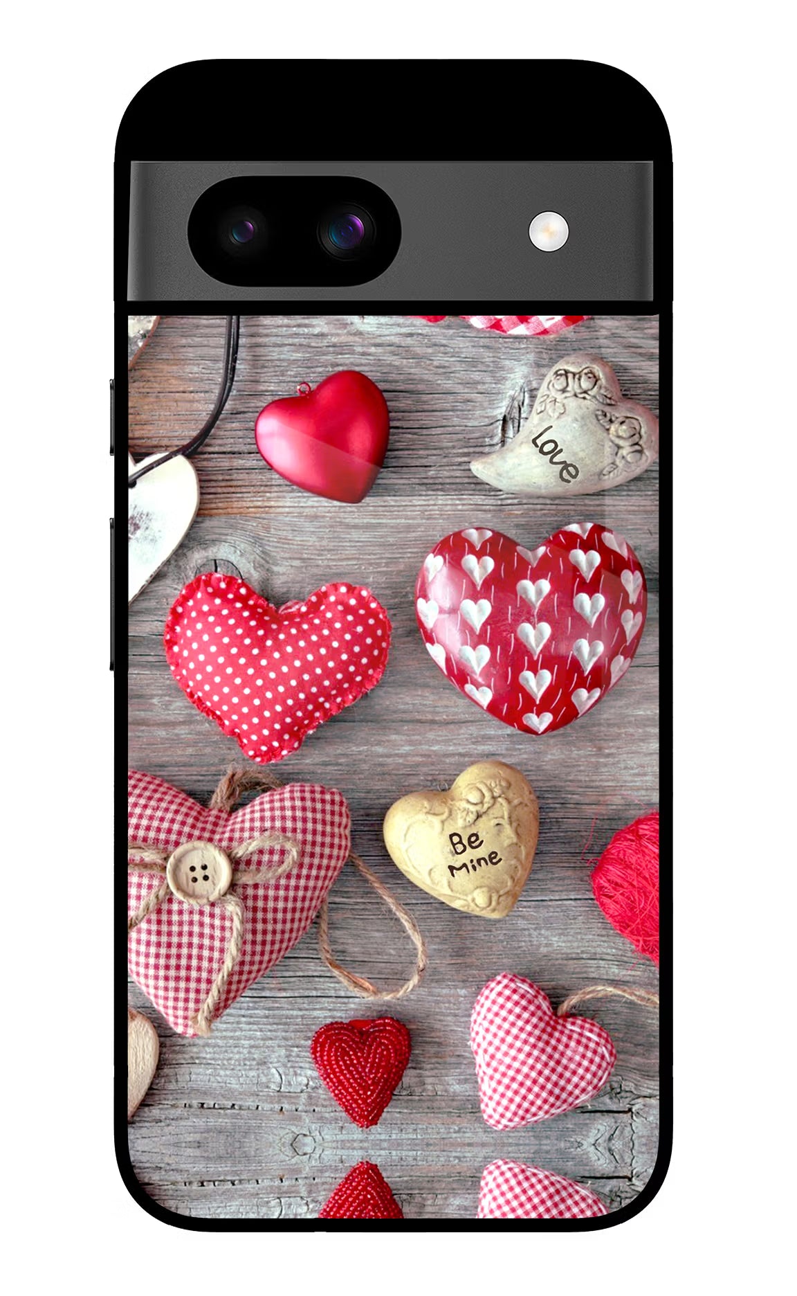 Love Wallpaper Google Pixel 8A Glass Case Back Cover by Casekaro