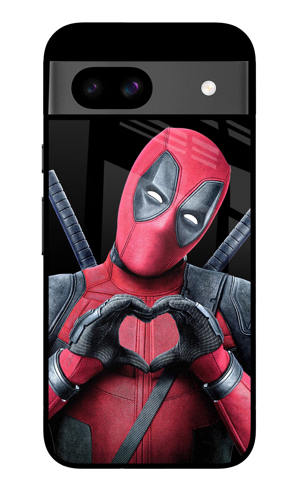 Deadpool Google Pixel 8A Glass Case Back Cover by Casekaro