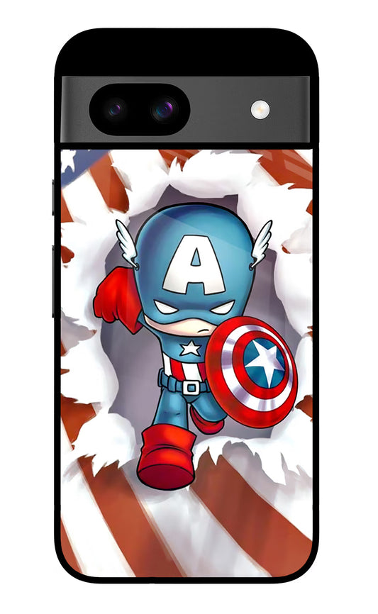 Captain America Google Pixel 8A Glass Case