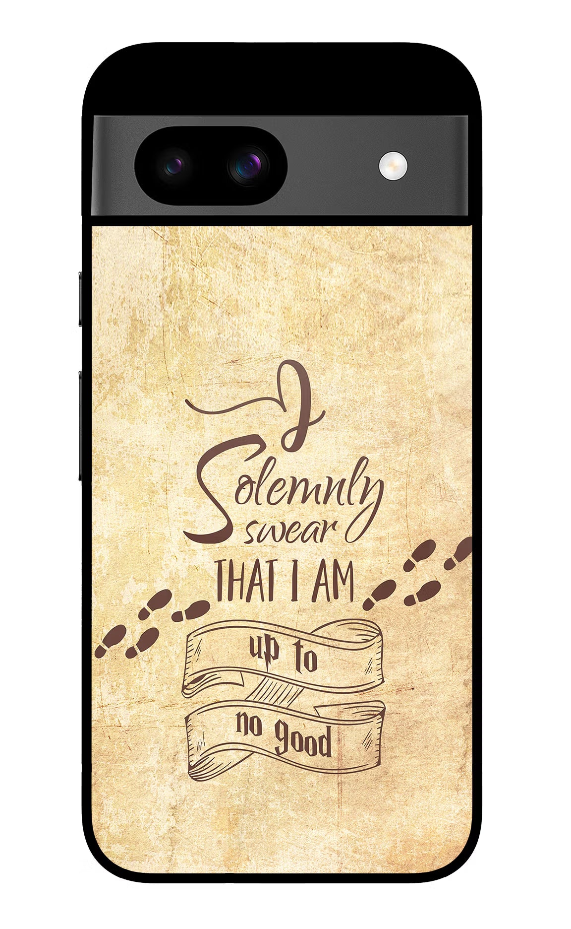 I Solemnly swear that i up to no good Google Pixel 8A Glass Case Back Cover by Casekaro