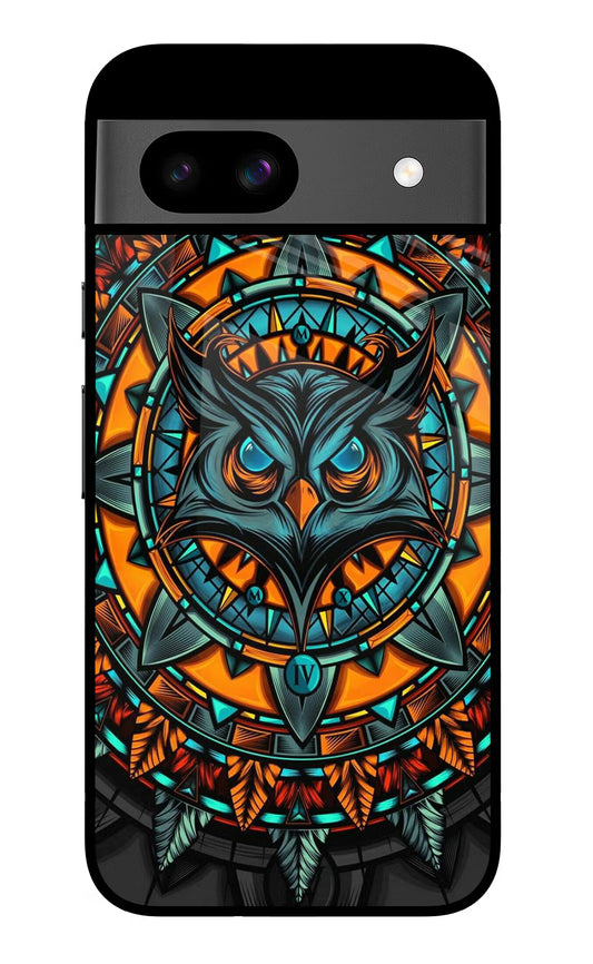 Angry Owl Art Google Pixel 8A Glass Case