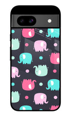 Elephants Google Pixel 8A Glass Case