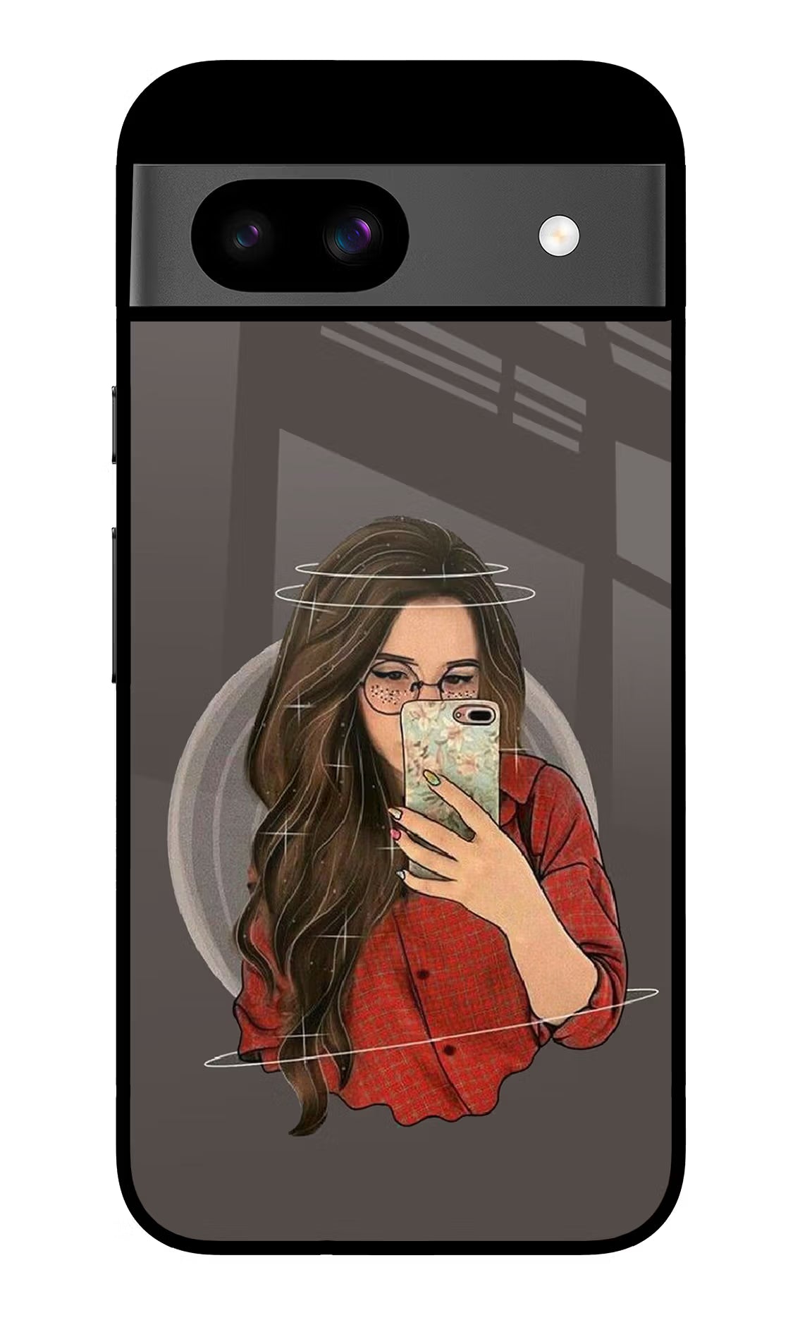 Selfie Queen Google Pixel 8A Glass Case Back Cover by Casekaro