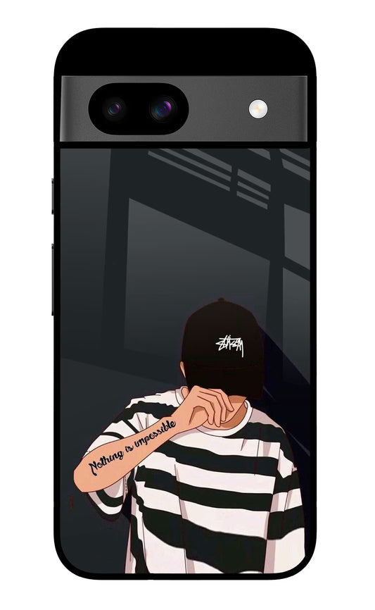 Aesthetic Boy Google Pixel 8A Glass Case