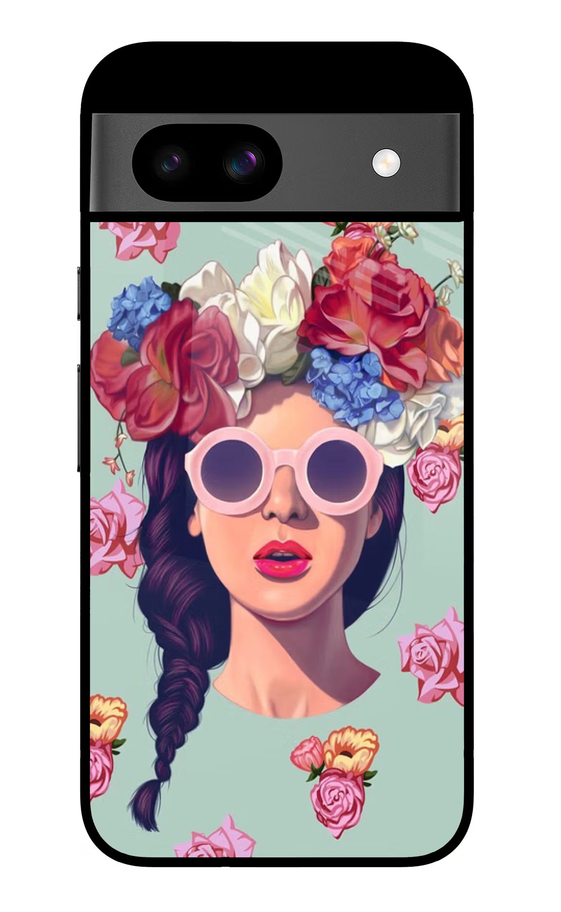 Pretty Girl Google Pixel 8A Glass Case Back Cover by Casekaro