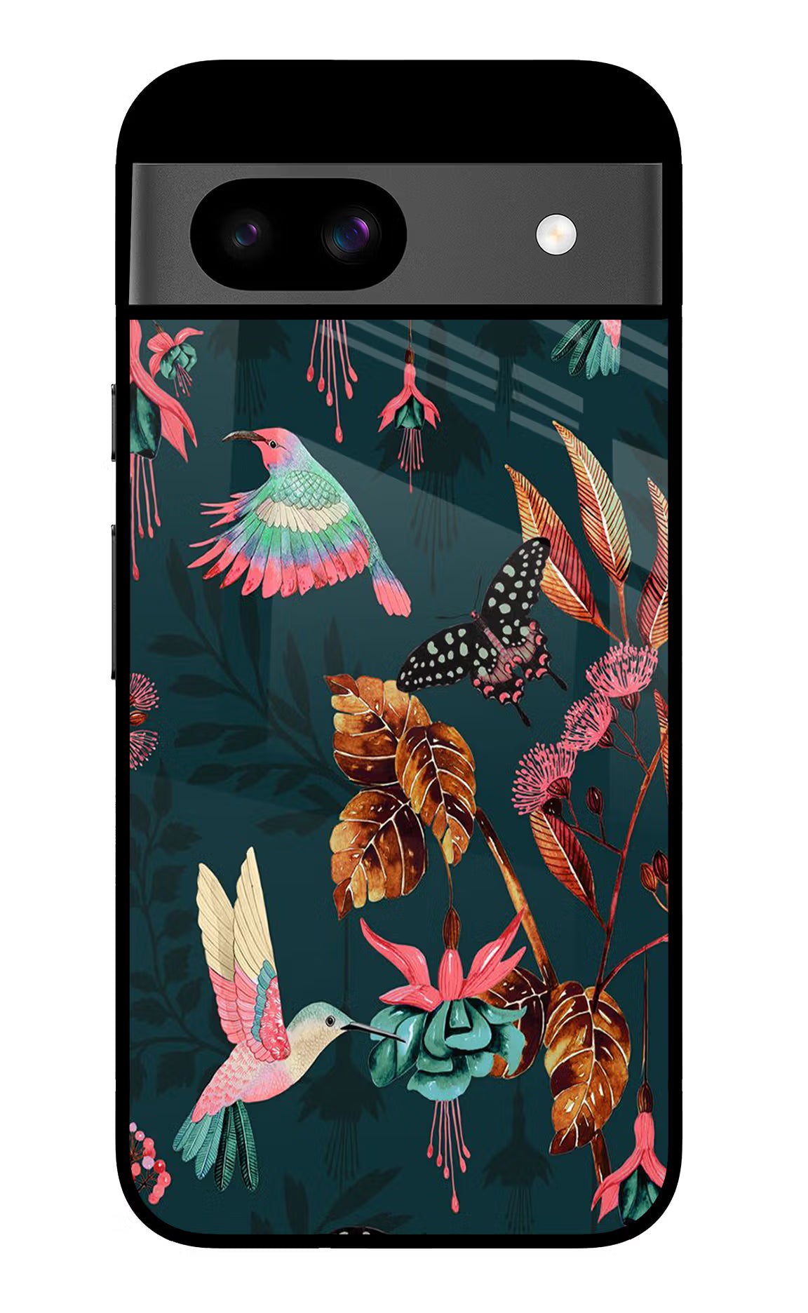 Birds Google Pixel 8A Glass Case Back Cover by Casekaro