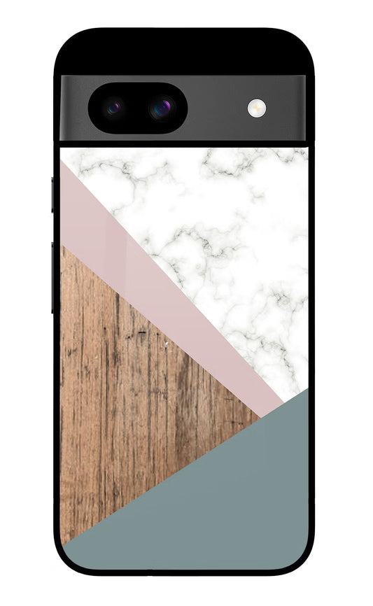 Marble wood Abstract Google Pixel 8A Glass Case