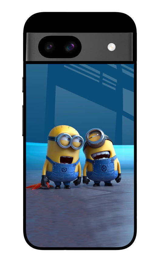 Minion Laughing Google Pixel 8A Glass Case