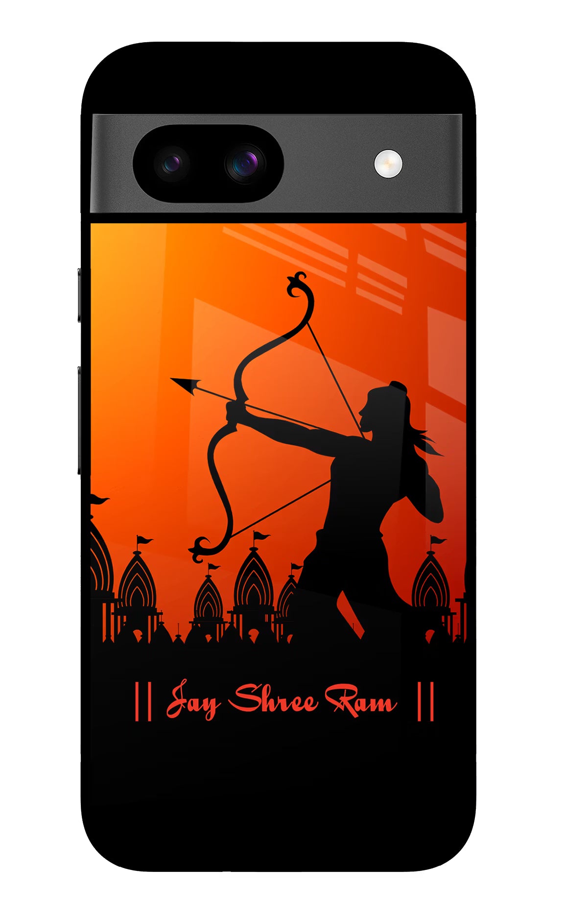 Lord Ram - 4 Google Pixel 8A Glass Case Back Cover by Casekaro