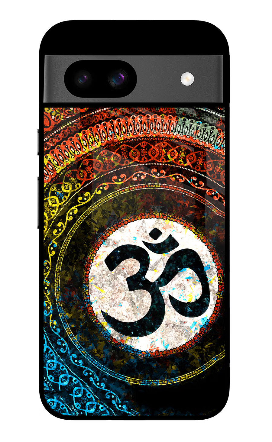 Om Cultural Google Pixel 8A Back Cover, Glass case