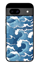 Blue Waves Google Pixel 8A Glass Case
