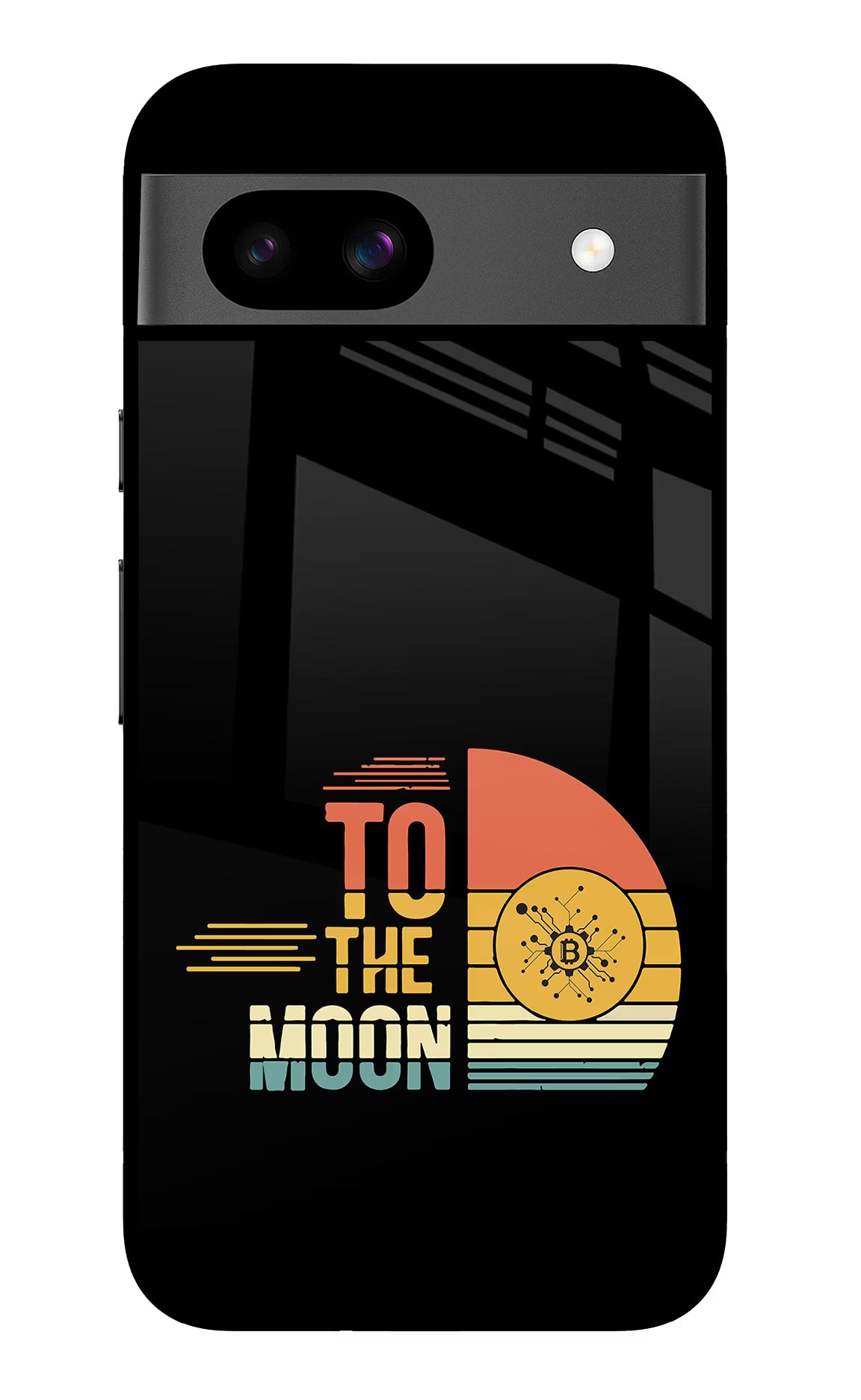To the Moon Google Pixel 8A Glass Case Back Cover by Casekaro
