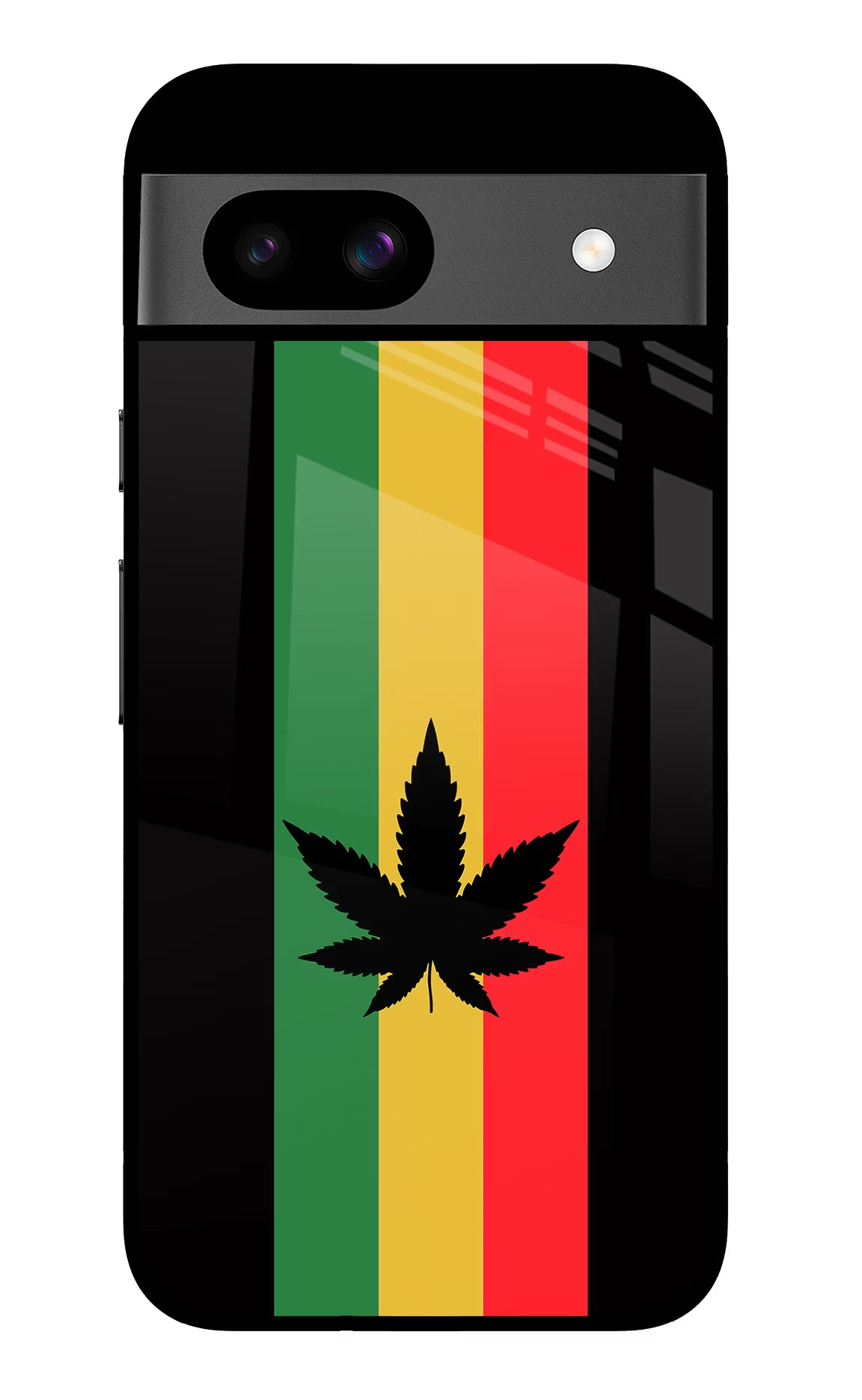 Weed Flag Google Pixel 8A Glass Case Back Cover by Casekaro