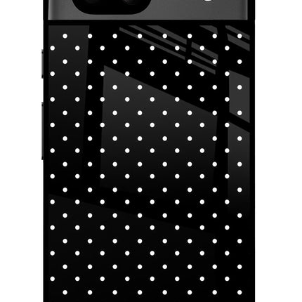 White Dots Google Pixel 8A Glass Case