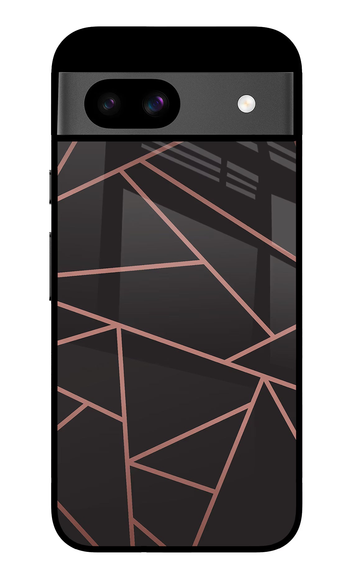 Geometric Pattern Google Pixel 8A Glass Case Back Cover by Casekaro