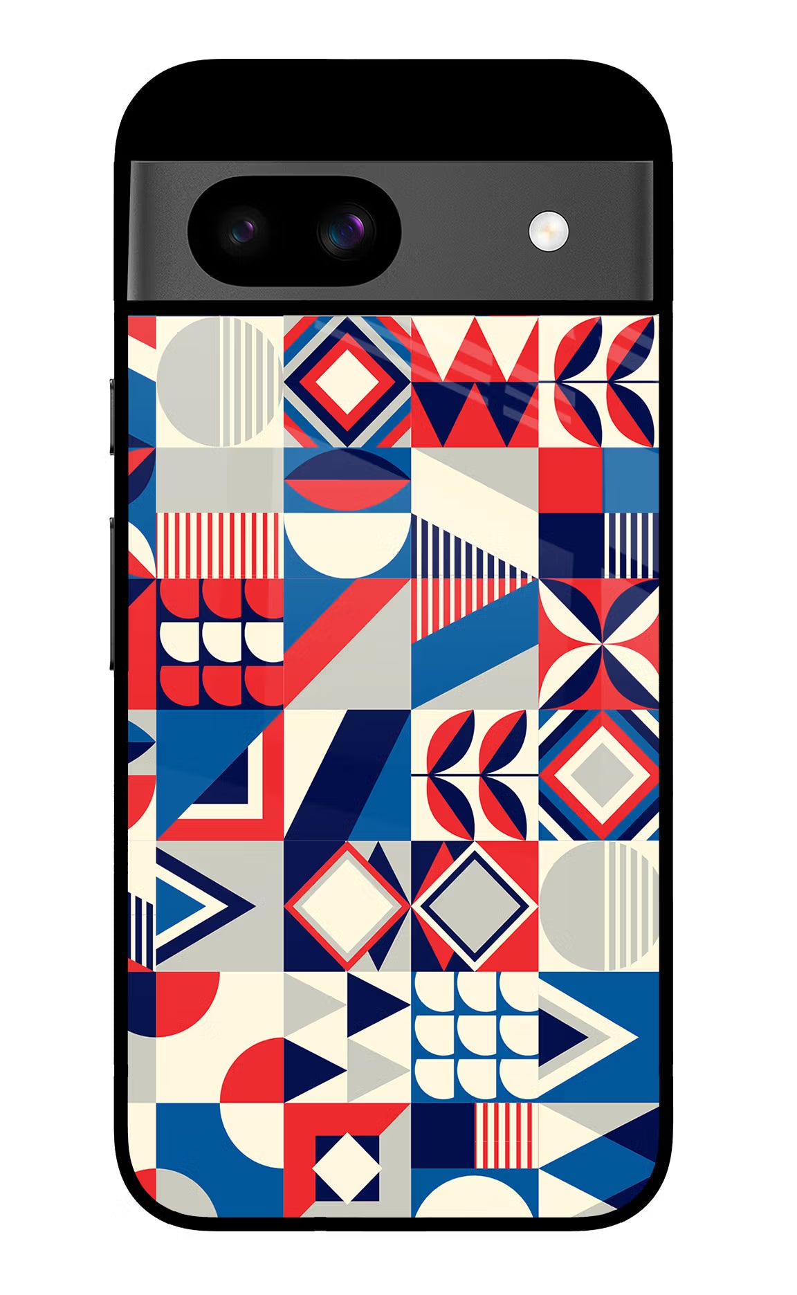 Colorful Pattern Google Pixel 8A Glass Case